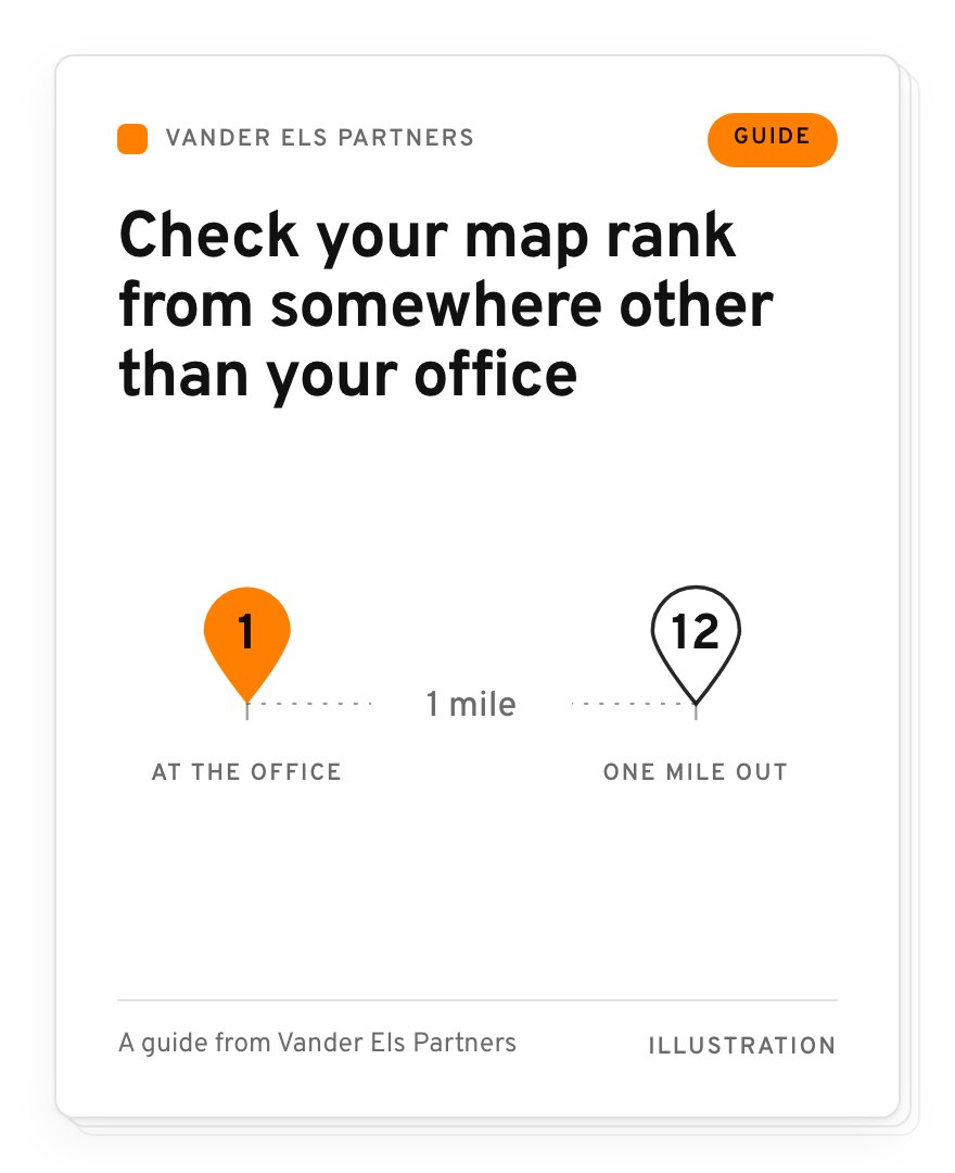 Guide cover showing two pins a mile apart with different map ranks